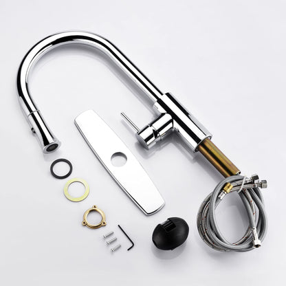 Ultra Faucets UF1420x Euro Collection Single-Handle Kitchen Faucet,