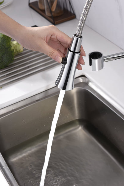 Ultra Faucets UF1720X Euro Collection Single-Handle Kitchen Faucet,