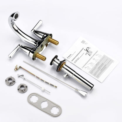 Ultra Faucets UF4591X Z Collection Bathroom Faucet, Two-Handle 4" Centerset Lavatory Faucet