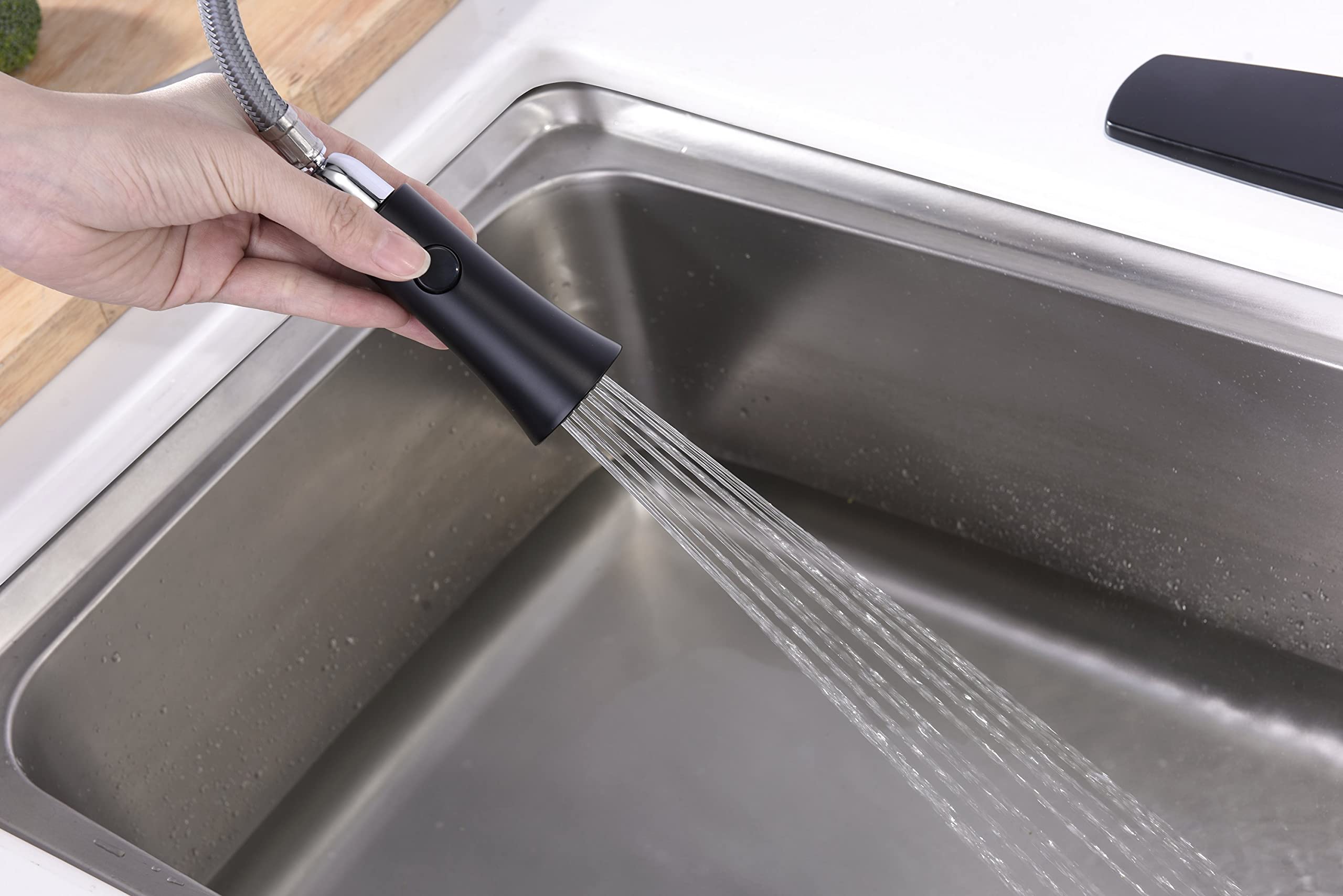 Ultra Faucets UF1420x Euro Collection Single-Handle Kitchen Faucet,