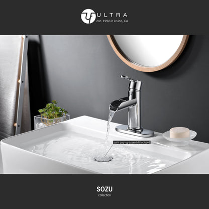 Ultra Faucets UF3880X Bathroom Faucet, Single-Handle Lavatory Faucet