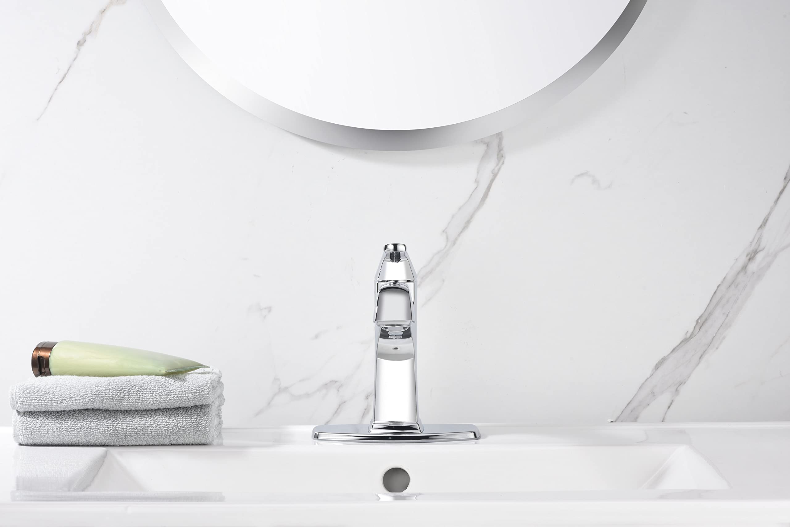 Ultra Faucets UF3870X Bathroom Faucet, Single-Handle Lavatory Faucet