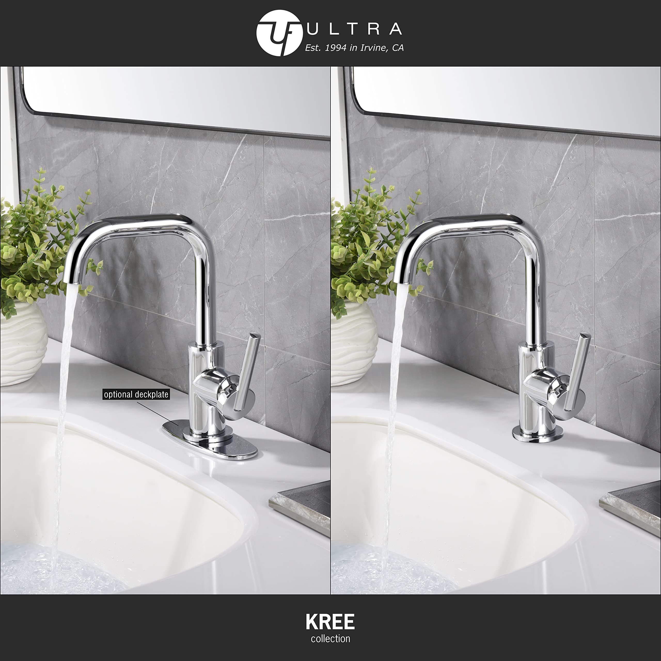 Ultra Faucets UF3070X Bathroom Faucet, Single-Handle Lavatory Faucet