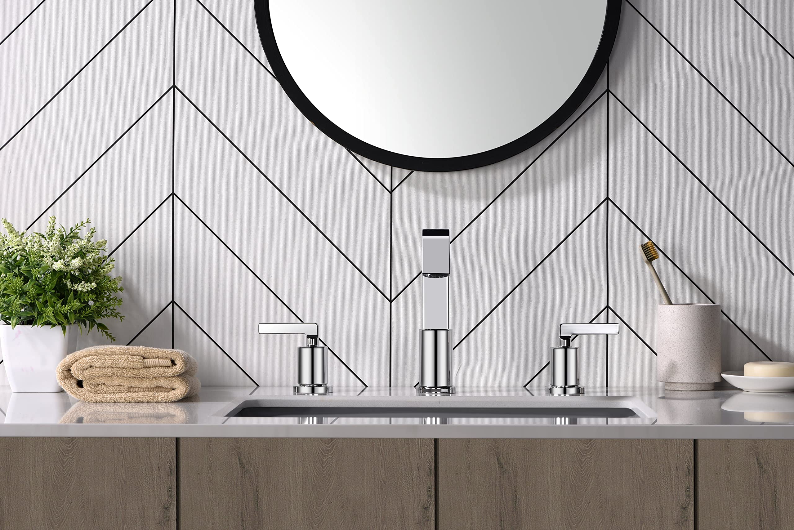 Ultra faucets UF5670X Two-Handle Widespread Lavatory Faucet