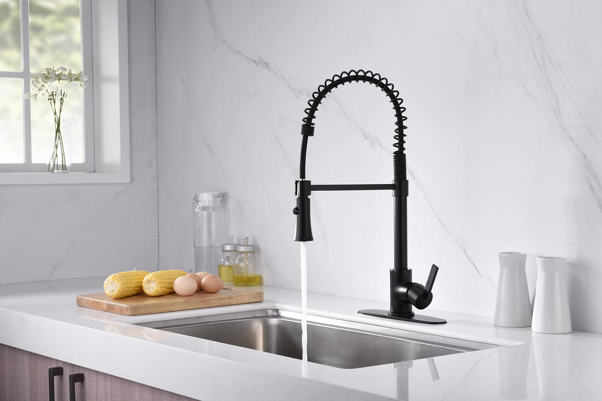 Ultra Faucets UF1720X Euro Collection Single-Handle Kitchen Faucet,