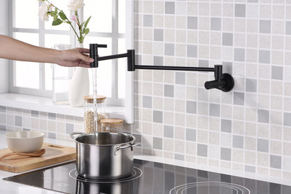 Ultra Faucets UF9170x Contemporary Stainless Steel Pot Filler Faucet,