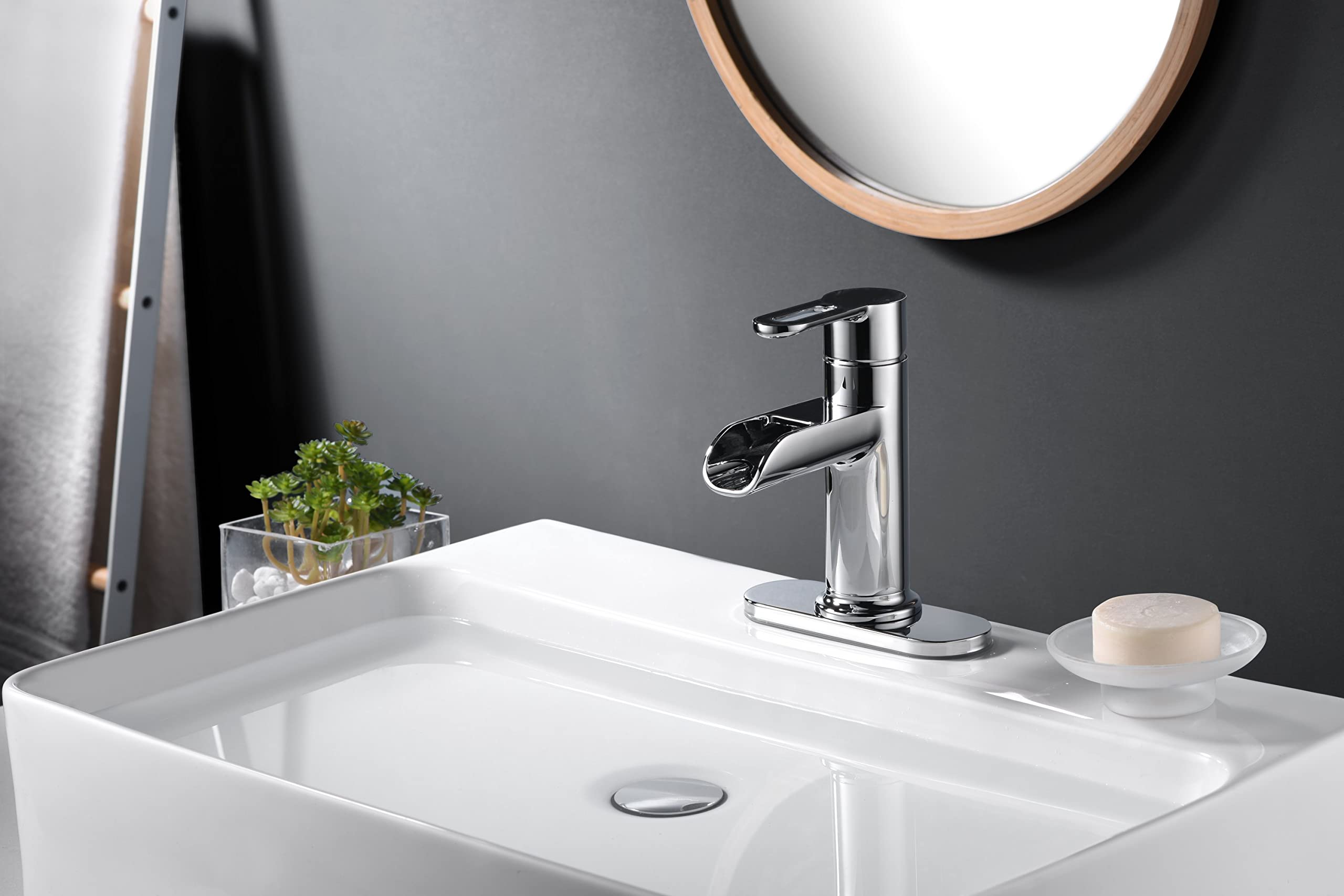 Ultra Faucets UF3880X Bathroom Faucet, Single-Handle Lavatory Faucet