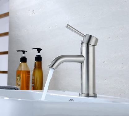 Ultra Faucets UF3650X Euro Collection Bathroom Faucet, Single-Handle Lavatory Faucet