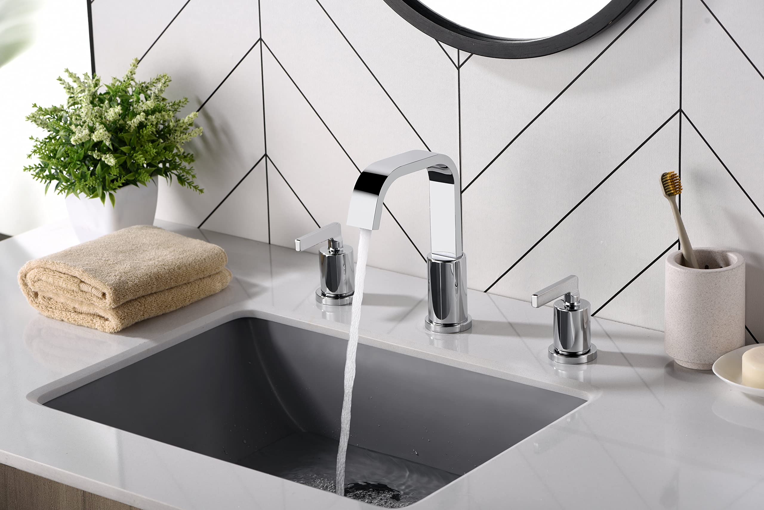 Ultra faucets UF5670X Two-Handle Widespread Lavatory Faucet