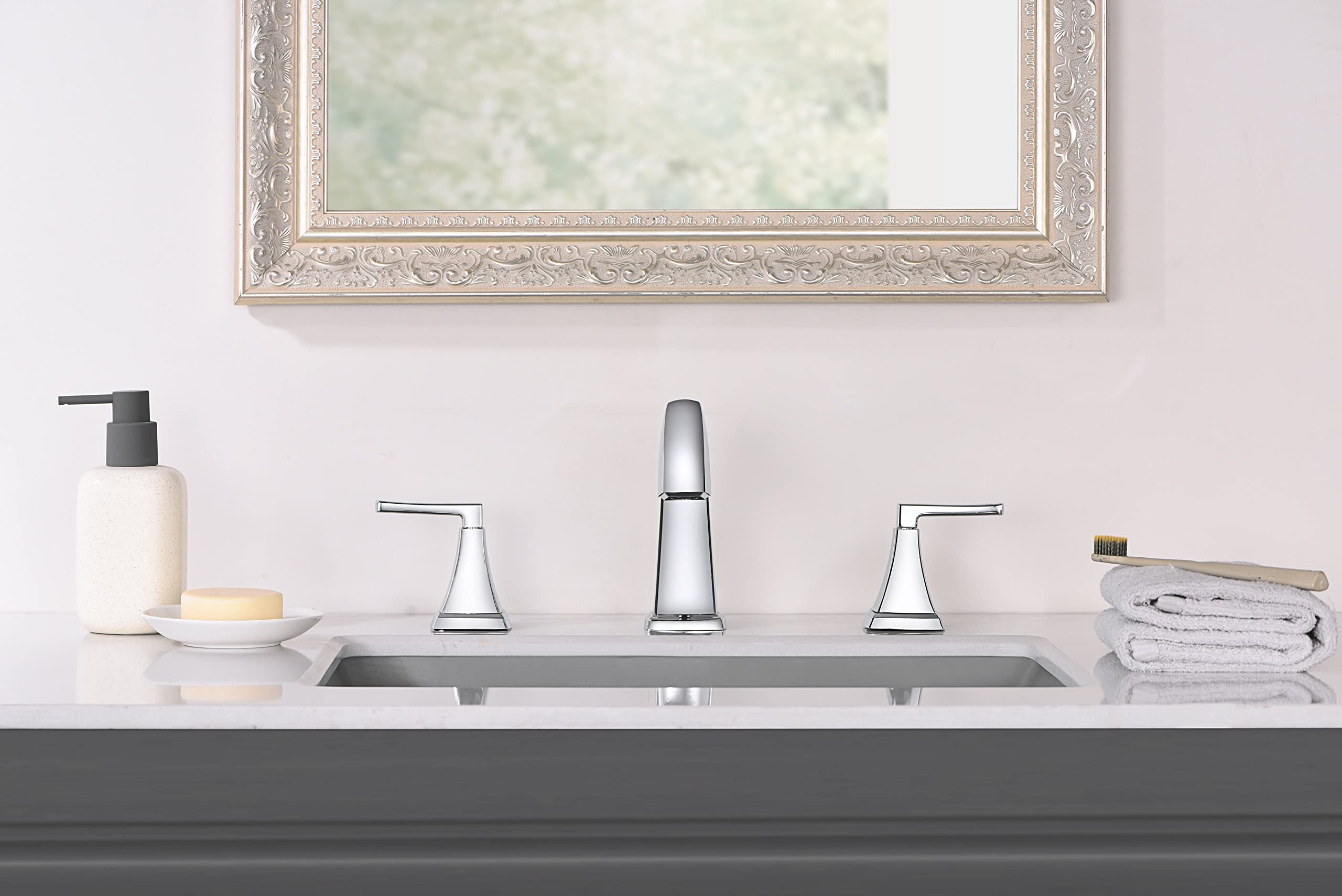 Ultra Faucets UF5710X Two-Handle Widespread Lavatory Faucet